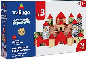 BRINQUEDO PARA MONTAR BRINCANDO DE ENGENHEIRO3-73PCS UNIDADE 5277-6 - XALINGO