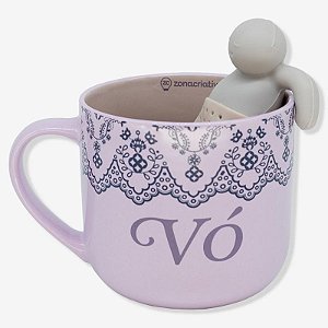 CANECA 350ML C/ INFUSOR P/ CHA TOQUE DE VO  Ean :7908623045077