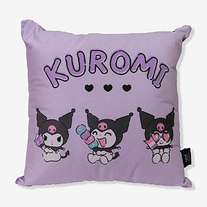 ALMOFADA FIBRA VELUDO 40X40CM KUROMI  Ean :7908623035719