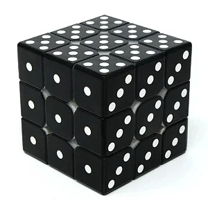 CUBO MÁGICO VINCI DADO 3X3X3 COR:PRETO