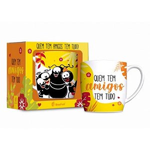 CANECA PORCELANA URBAN 300ML FE1 - SMILINGUIDO QUEM TEM AMIGOS