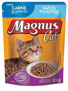 Magnus Sachê Cat Filhotes Carne 85 Gr