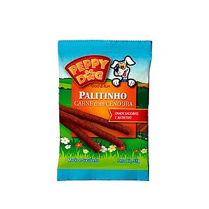 Peppy Dog Palitinho Carne C/ Cenoura 55 Gr