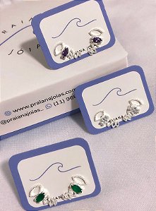 Brinco Earcuff Tarraxa Navete
