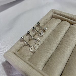Piercing de Prata Umbigo