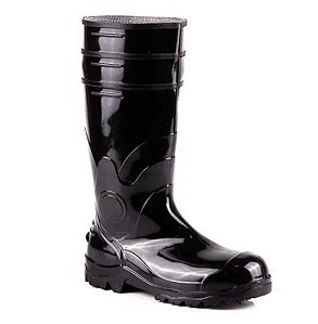 Bota PVC Cano Longo com Forro Bico e Palmilha de Aço CA 37750 Bracol