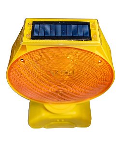 Sinalizador Unilight Solar Para Cone Kteli