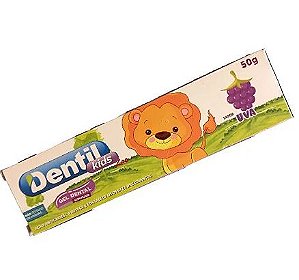 Gel Creme Dental Pasta De Dente Infantil Dentil Zoo - Uva