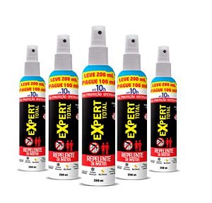 Kit 5 unid Repelente de Insetos Spray  10 horas de proteção 200ml - Nutriex