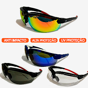 Óculos de proteção Kronos com CA - LANÇAMENTO - Esportivo, anti impacto, alta proteção e proteção UV