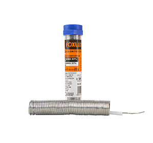 ESTANHO SOLDA LIGA 63/37 FIO 1mm TUBO FOXLUX