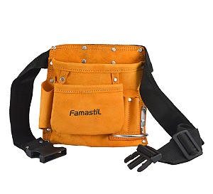 Cinto Para Ferramentas Com 5 Bolsos Famastil