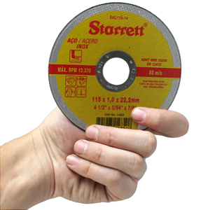 12x Disco De Corte 115mm X 1,0mm Aço Inox Starrett