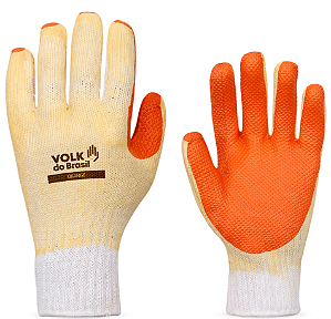 Luva de Segurança Orange Volk Tam 8 Resistência Abrasiva e Térmica 250º CA 21367