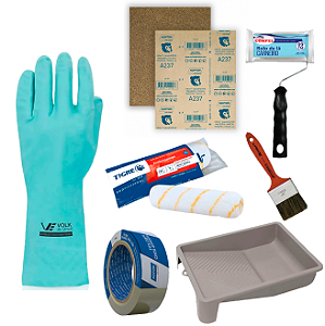 Kit de pintura com 7 peças