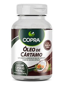 Óleo de Cártamo Com Oleo de Coco Copra 60 Cápsulas