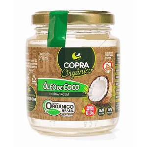 Óleo de Coco Orgânico Extravirgem 200 ml Copra