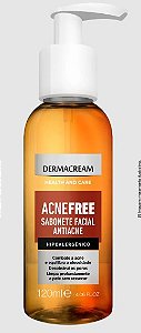 Sabonete Liquido Facial Dermacream 120ml Antiacne