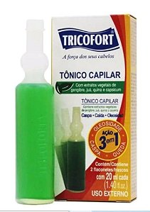 Tonico Capilar  Tricofort C/2X 20ml Caspa Oleosidade e Queda