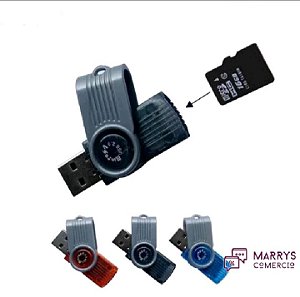 Mini Leitor Adaptador Usb Cartão Memória M2 MINI SD TF - R$:10,00