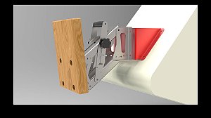 Suporte Adaptador para espelhos de popa inclinados.