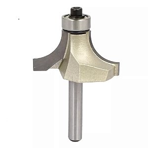 Fresa Quebra Canto / Arredonda Canto Com Rolamento  6mm X 3/4