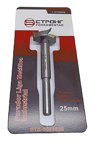 Broca Forstner 25mm P/ Dobradiça De Armário Liga Industrial
