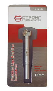 Broca Forstner 15mm Para Dobradiça Caneco Fechaduras