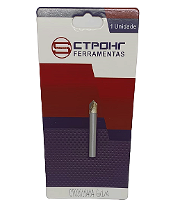 Fresa Gravadora 90 Graus Corte V Haste 6mm Corte 1/4