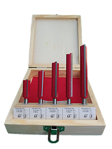 JOGO DE FRESA RETA LONGA PARA TUPIA HASTE 6MM LUTHIER COPIA