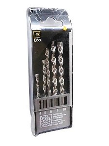 Jogo De Broca Com Ponta De Widea Alvenaria Concreto 5 Peças - 9JZ