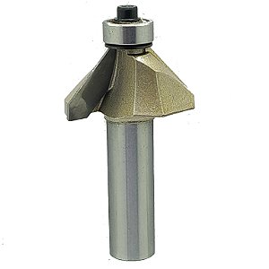 Fresa Para Tupia Chanfro 45 Graus Haste 12mm X 3/4 ( 19mm)