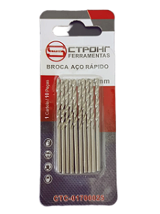 Kit Broca Aco Rapido Hss 2.5mm Para Metal