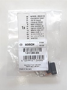 1617000525 JOGO DE ESCOVAS DE CARVÃO 1617000525 BOSCH