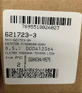 Estator/ Bobina Retificadeira Gd0600 Makita 220v 621723-3