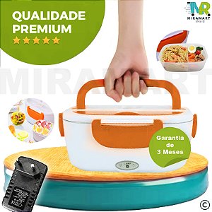 Marmita Eletrica Automatica 110v Para Casa Taxi Termica Com Divisorias Lunch Box