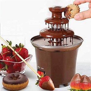 Mini Cascata 110v Fonte De Chocolate Panela Fondue Eletrica