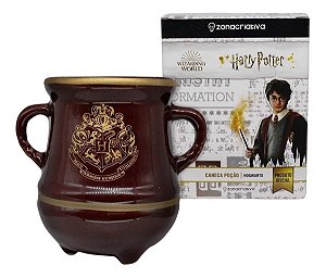 Caneca Caldeirão Hogwarts Geek Porcelana 350ml Harry Potter
