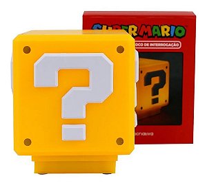 Luminária Cubo Super Mario Bros Game Oficial Nintendo