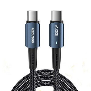 Cabo ESSAGER Tipo C para Tipo C 100w