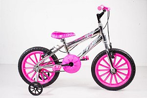 Bicicleta Infantil feminina Aro 16 cromada