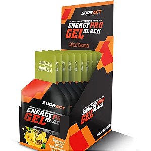 Energy Pro Gel Black Sudract com Taurina e Cafeína 1 Sachê