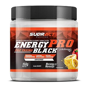 Energy Pro Black - Pré Treino- Sudract Nutrition