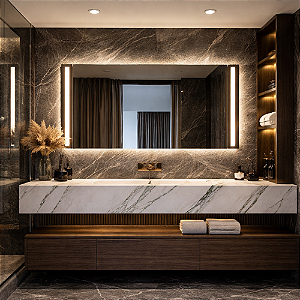 Espelho Com LED Lateral + Touch Screen Estiloso