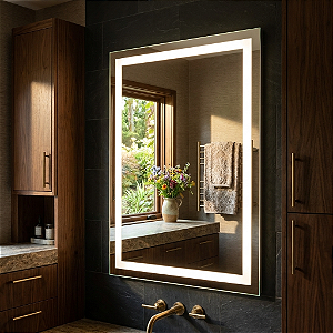 Espelho Com Led + Touch Screen Horizontal