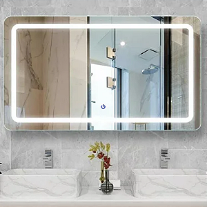 Espelho Lapidado Com LED + Touch Sreen