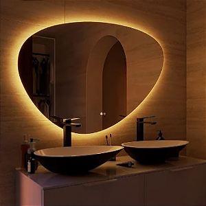Espelho Orgânico de Luxo Irregular Moderno