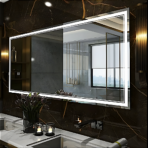 ESPELHO DECORATIVO COM LED + TOUCH SCREEN