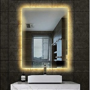 ESPELHO DECORATIVO COM LED ATRÁS E TOUCH SCREEN