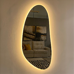 Espelho Orgânico Irregular Com LED e Sem LED